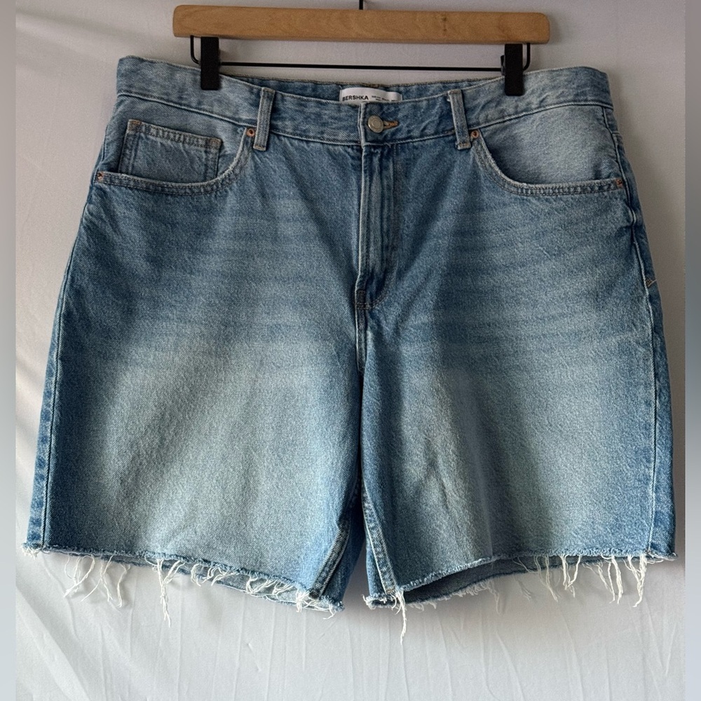 Bershka High Rise Denim Shorts